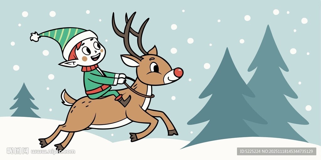 圣诞节驯鹿