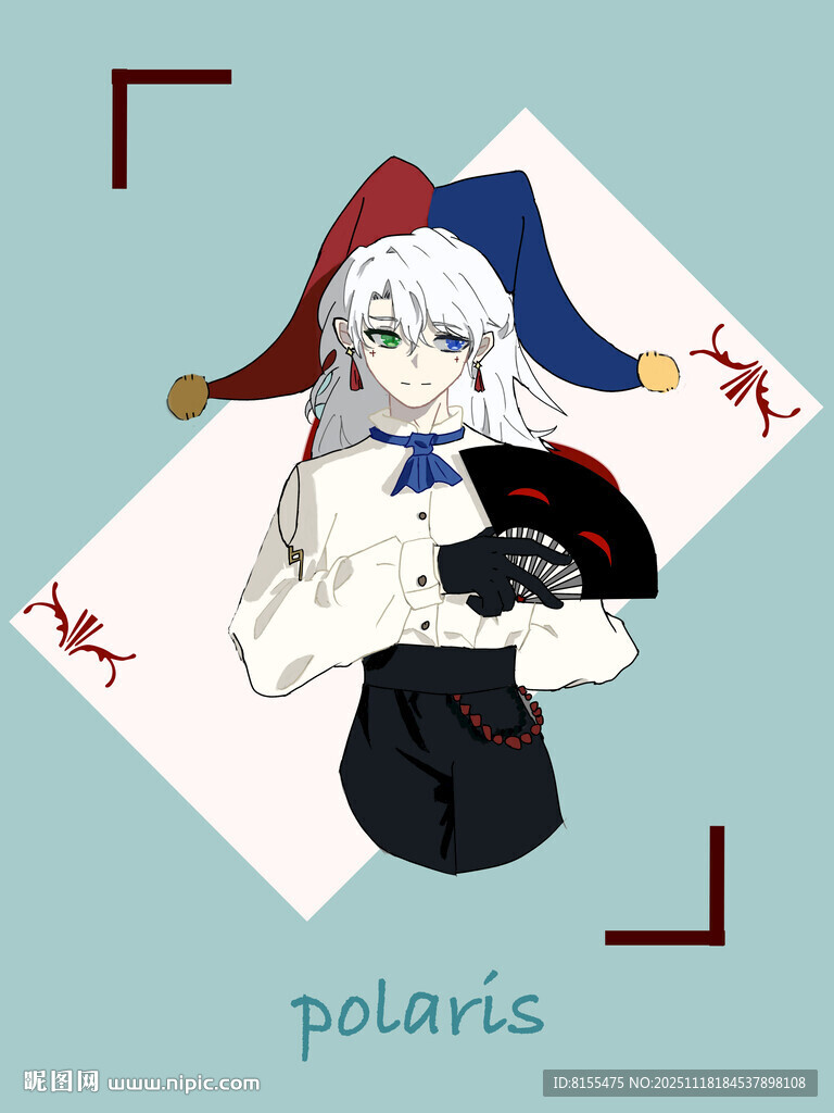 小丑装扮的角色形象