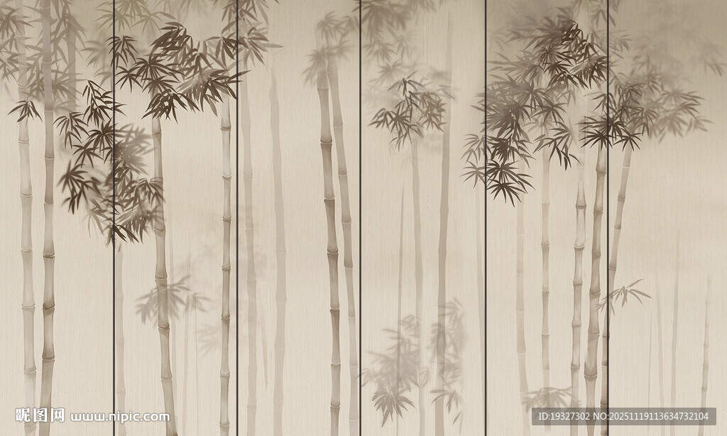  新中式竹子画