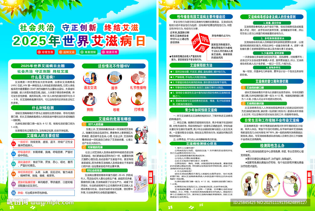 2025年艾滋病日宣传单