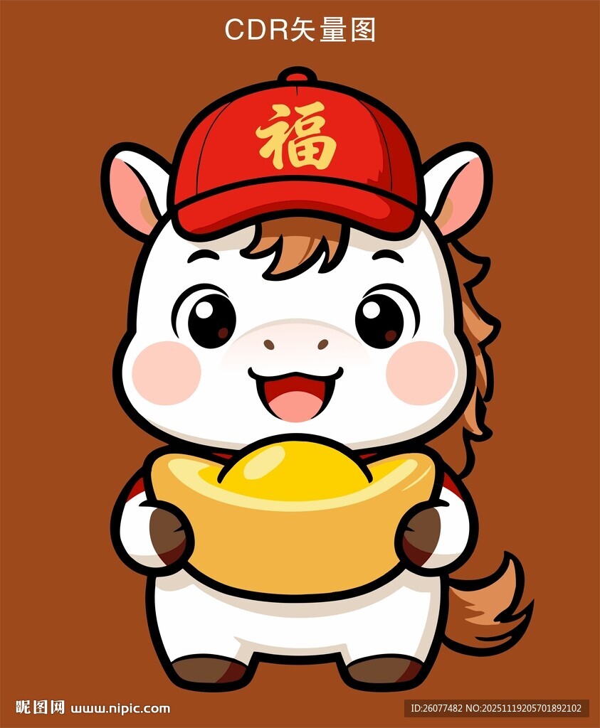 卡通马宝宝CDR矢量图手绘插画