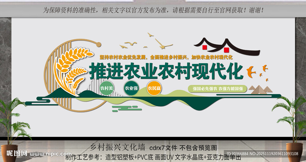 推进农业农村现代化宣传图