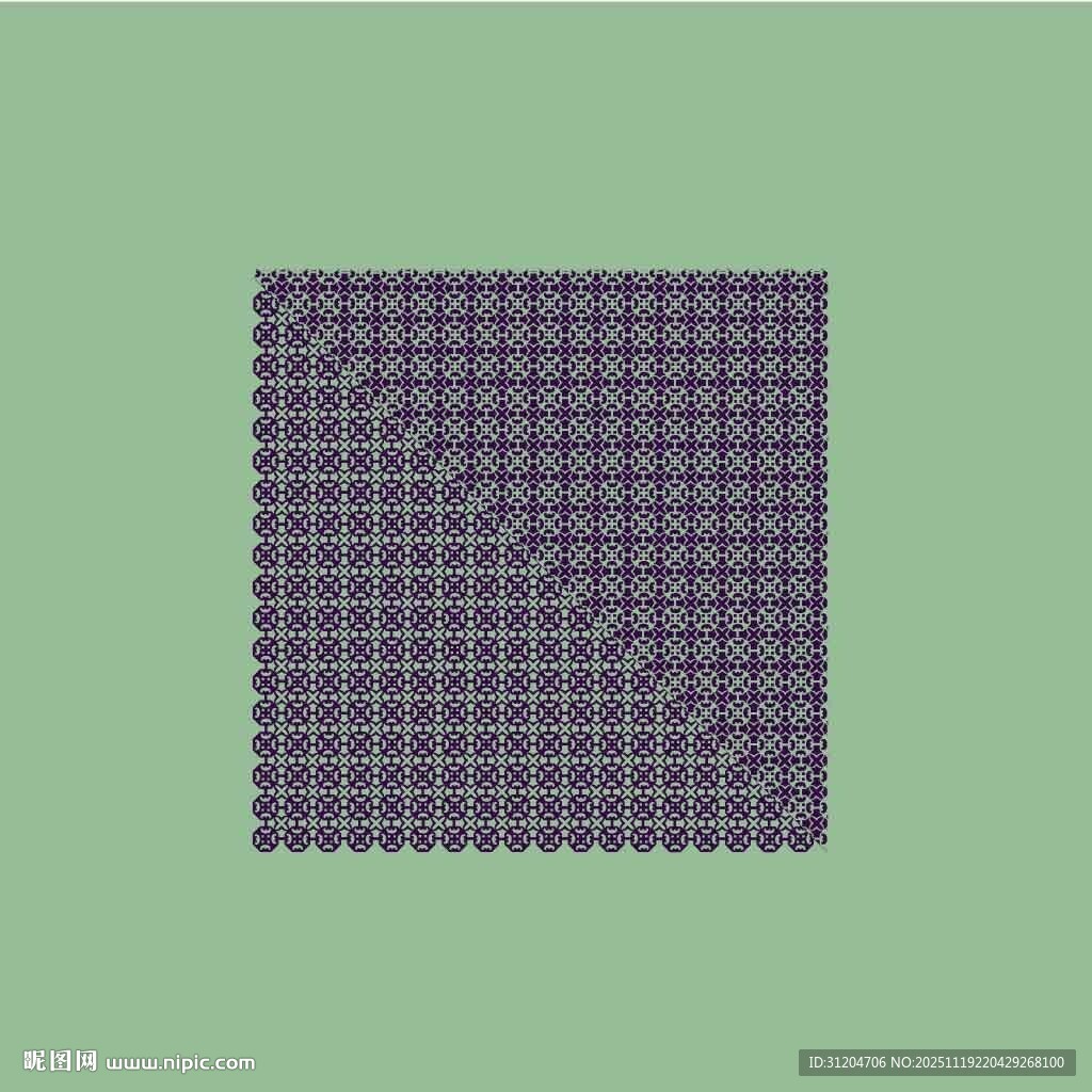 紫色网格图案方形物件