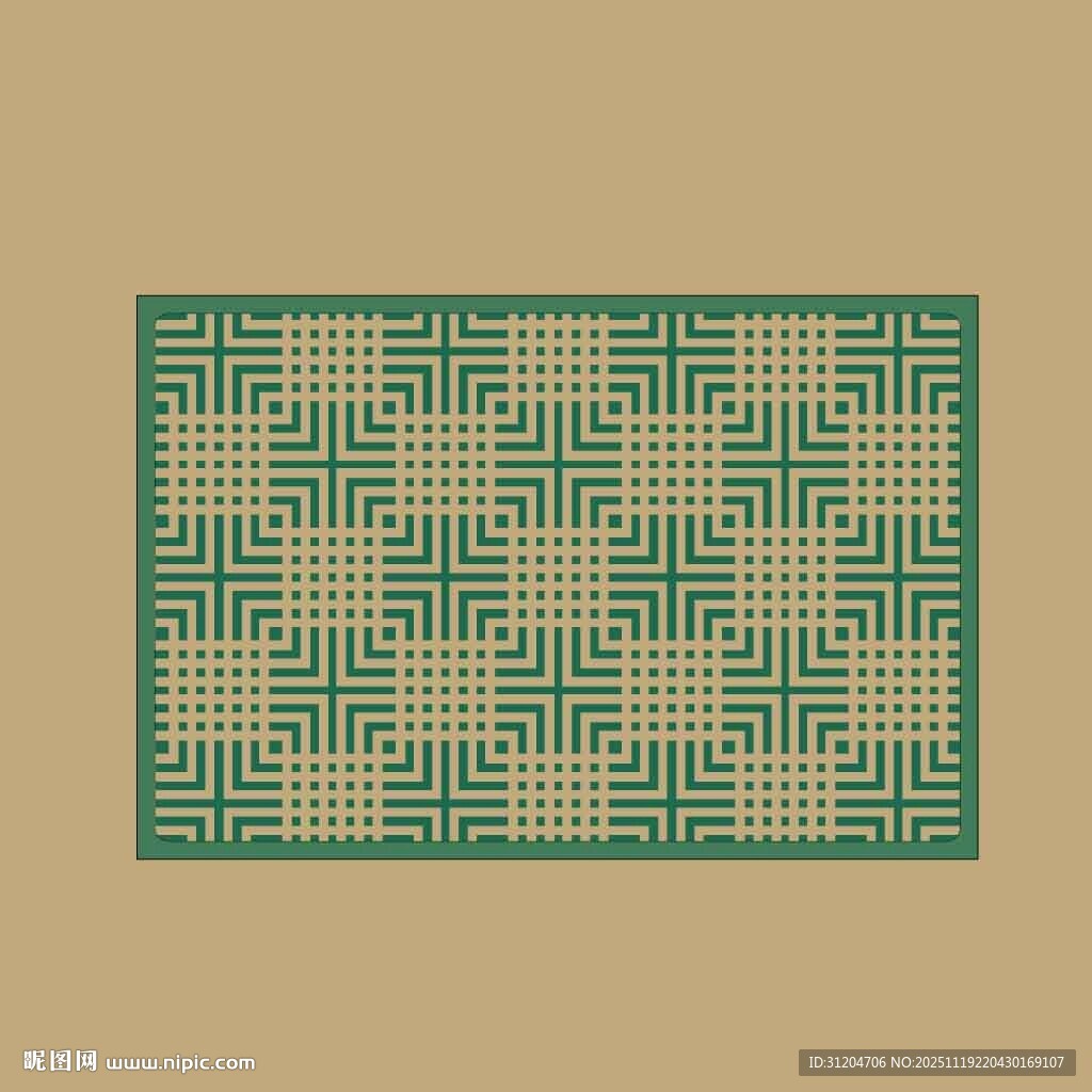 几何线条构成的复古图案