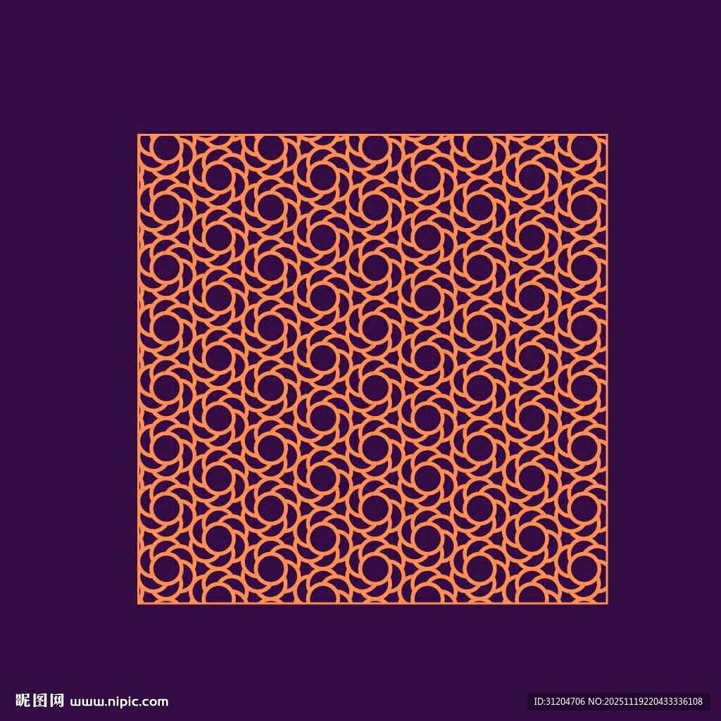 紫色背景几何图案设计