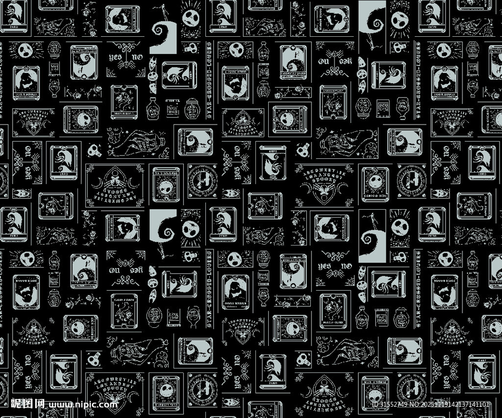 黑白几何图案背景纹理