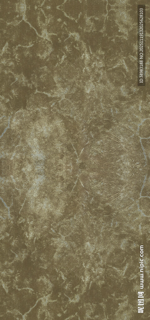 复古风绿色佩斯利花纹图案