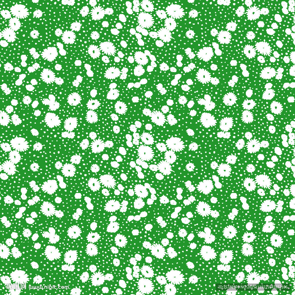 绿色底白色斑点纹理图案