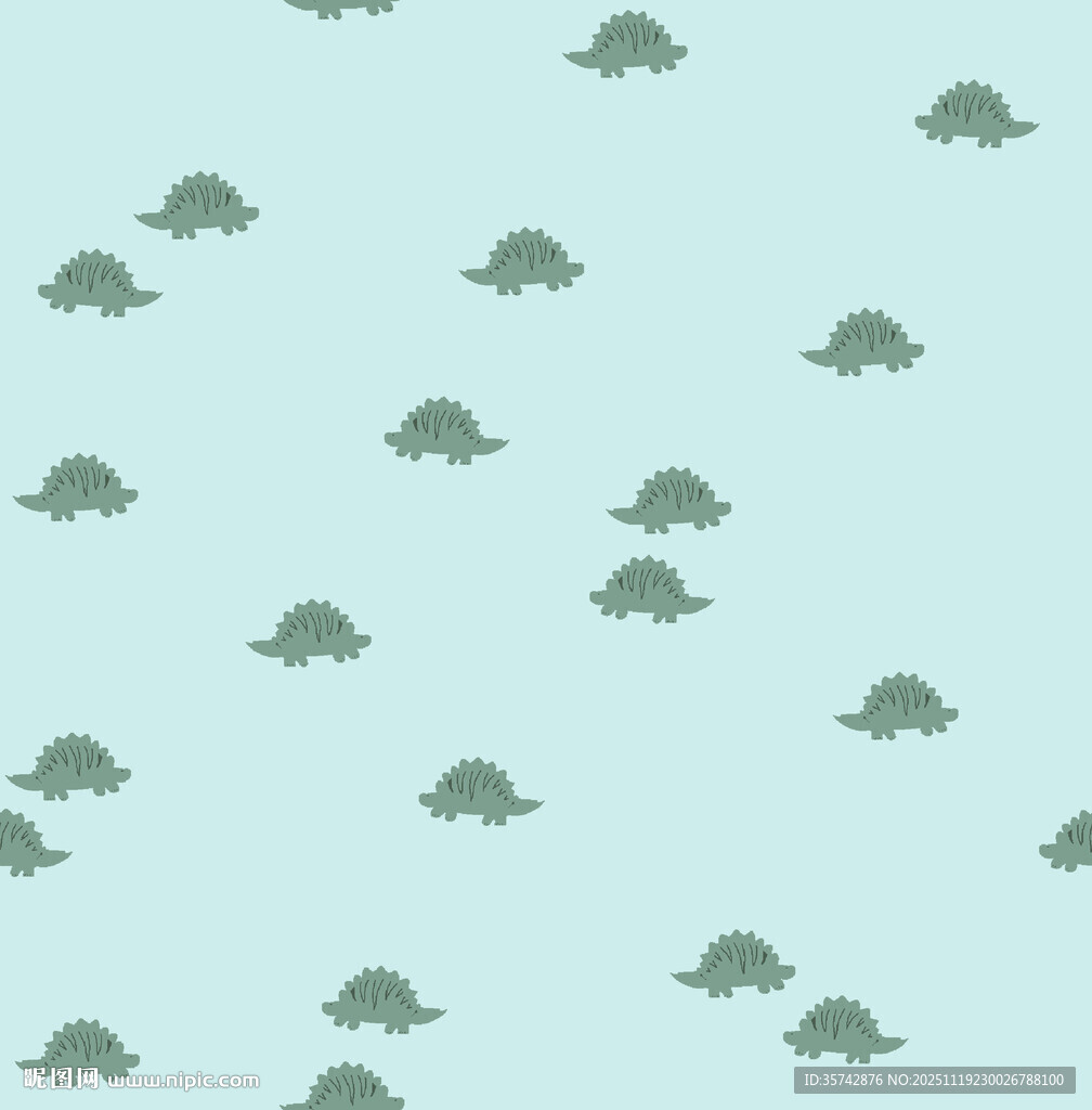 浅绿色背景海龟图案