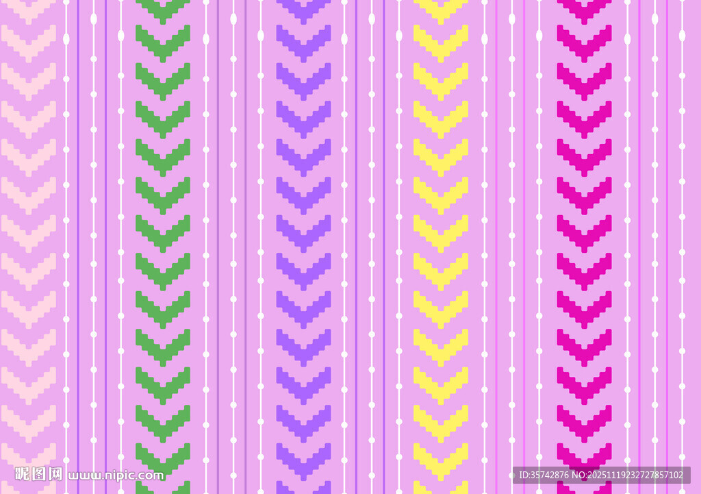 多彩锯齿图案背景纹理