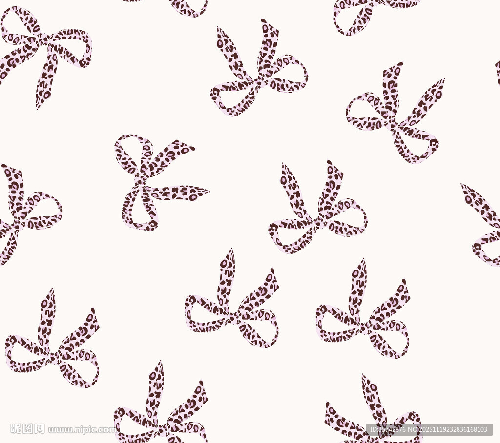 紫色蝴蝶结图案背景