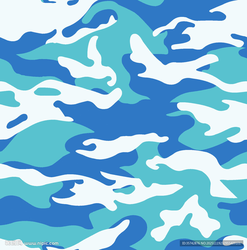 蓝白迷彩图案纹理背景