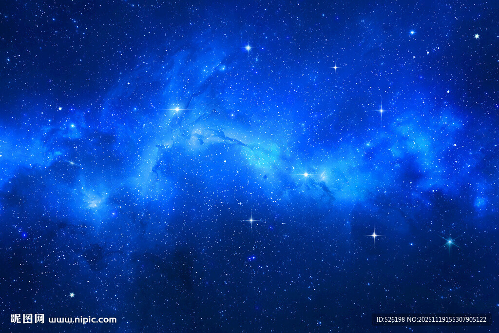 蓝色星空背景