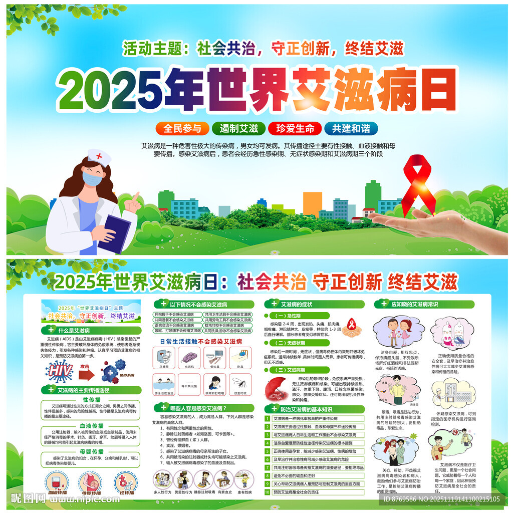 2025年艾滋病日宣传栏