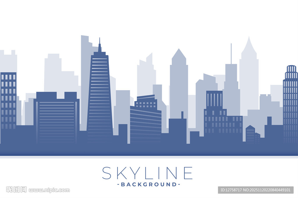 城市天际线剪影