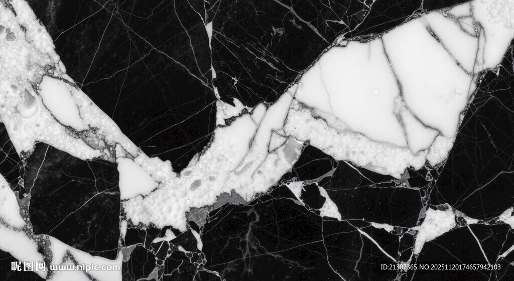 黑白大理石纹理图案