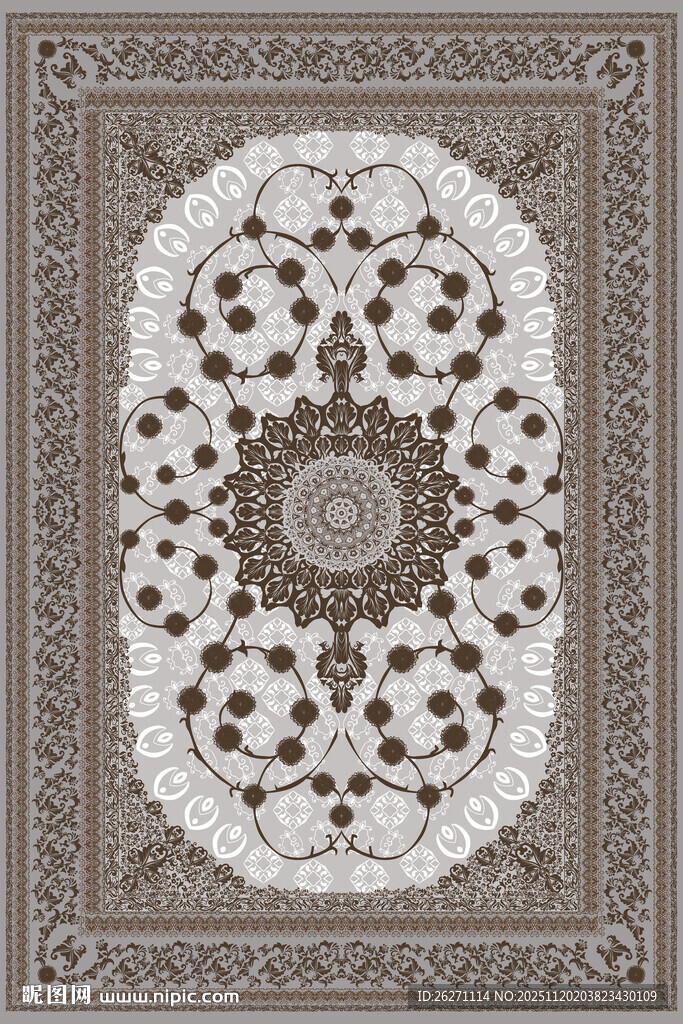 复古花纹地毯图案设计