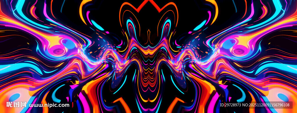 长幅ktv酒吧炫彩舞台背景