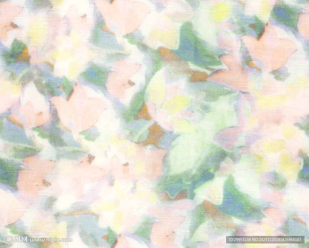 梦幻柔和花卉抽象背景图