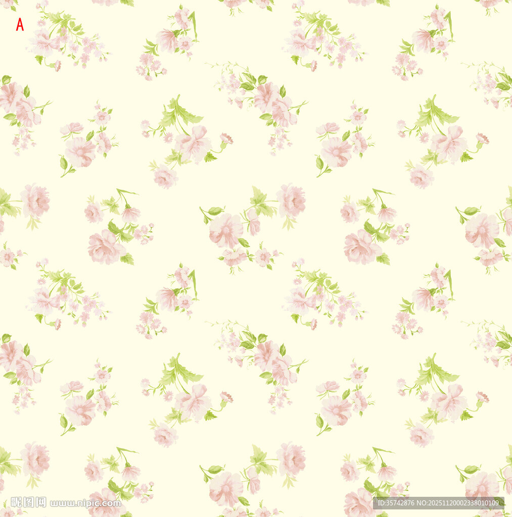 粉色花卉图案背景纹理