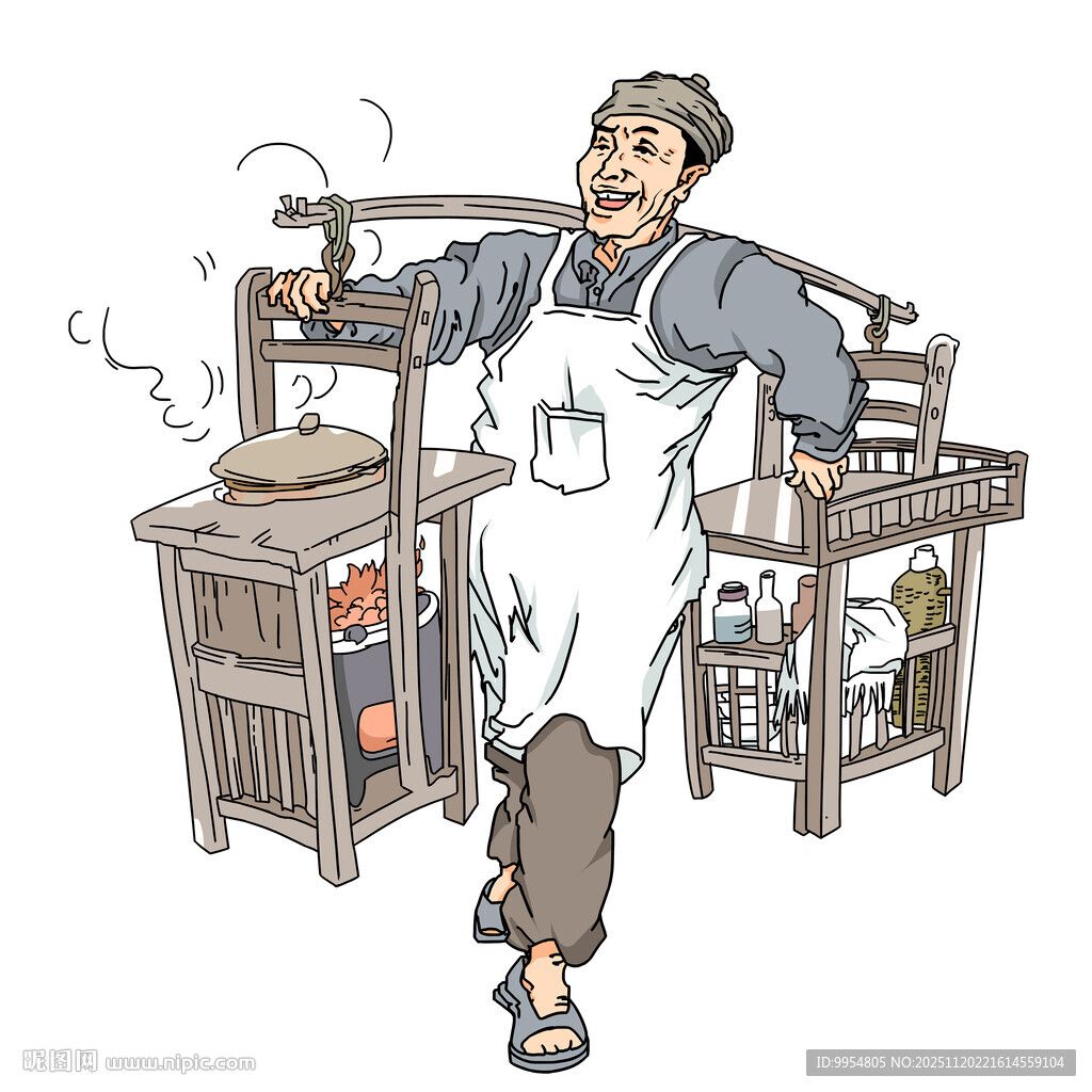 传统手艺匠人专注劳作