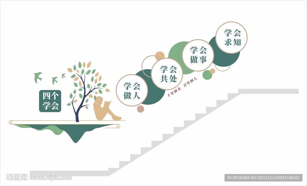 学校楼梯文化墙