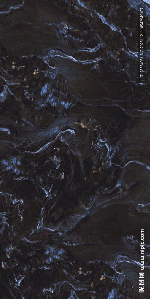 蓝金花大理石石纹