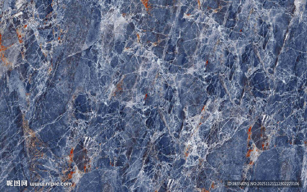 蓝色大理石石纹