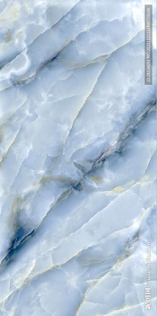蓝白大理石纹理图案