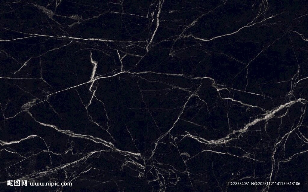 深邃黑色大理石纹理