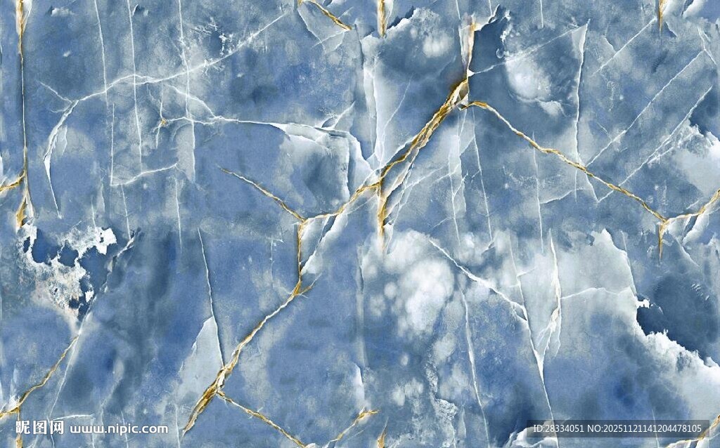 蓝色大理石纹理图案