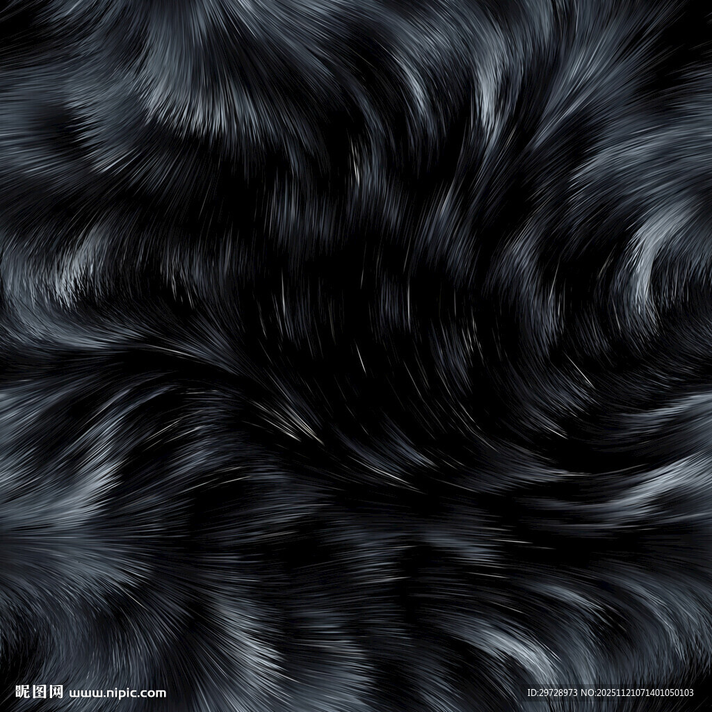 黑色毛绒纹理背景