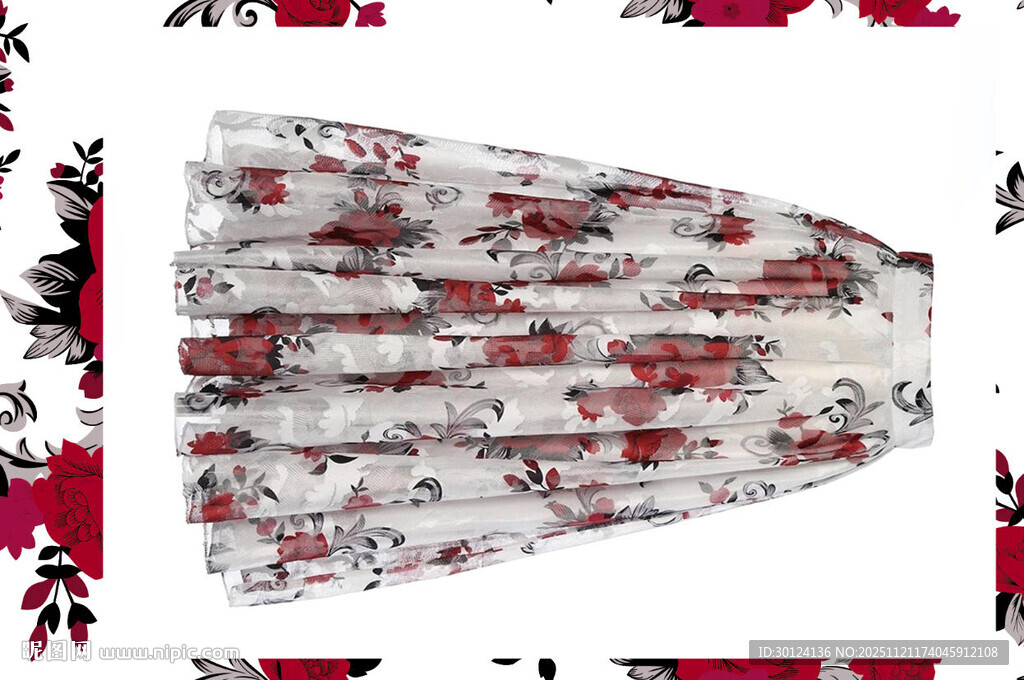 玫瑰花 矢量花  数码印花