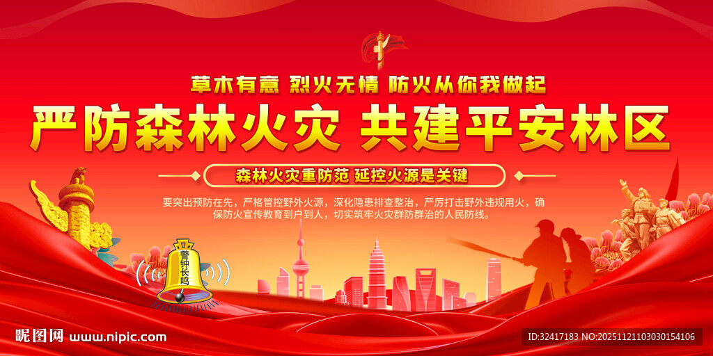 森林防火展板
