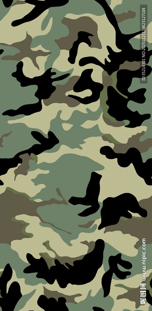 迷彩图案 飞鸟元素背景