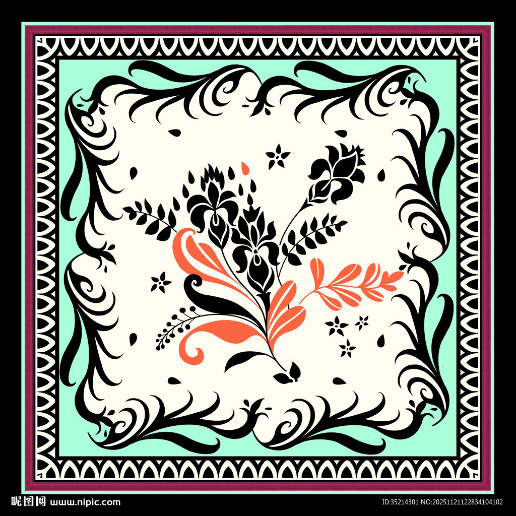 花卉图案装饰画