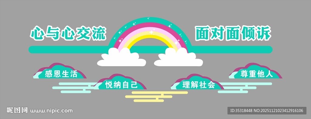 心理咨询室文化墙