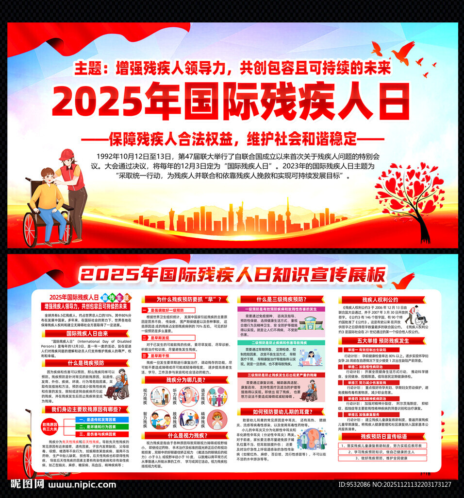 2025国际残疾人日宣传展板