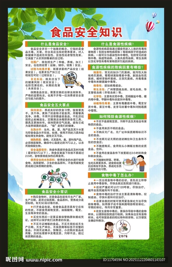 食品安全宣传周海报