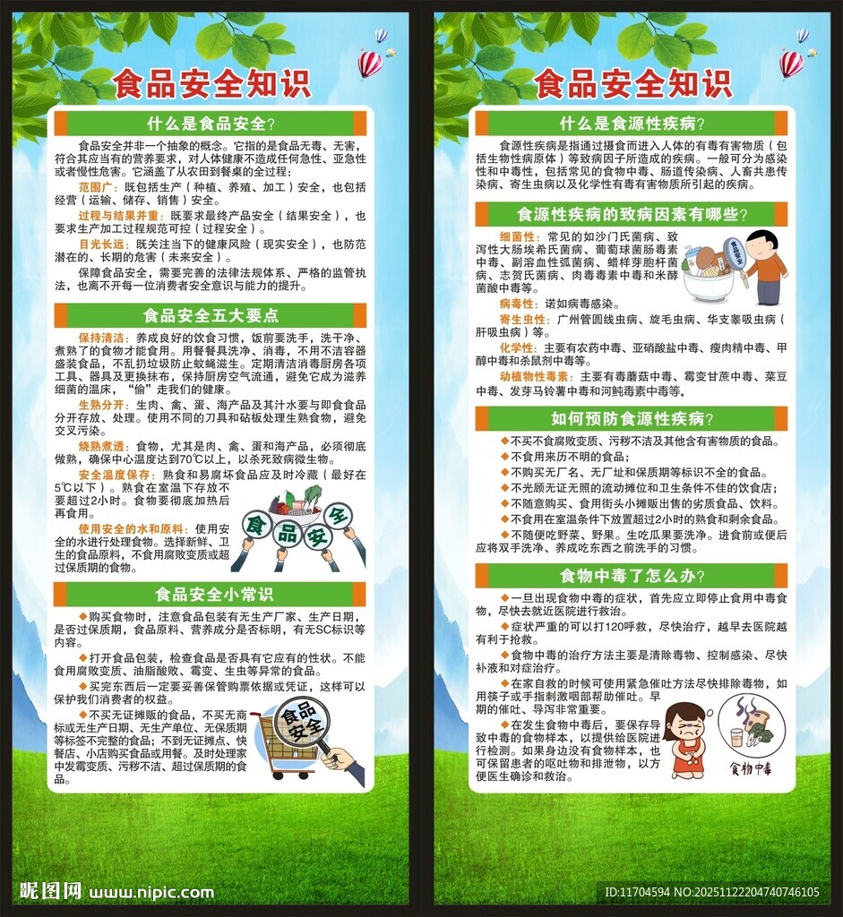 全国食品安全宣传周展架