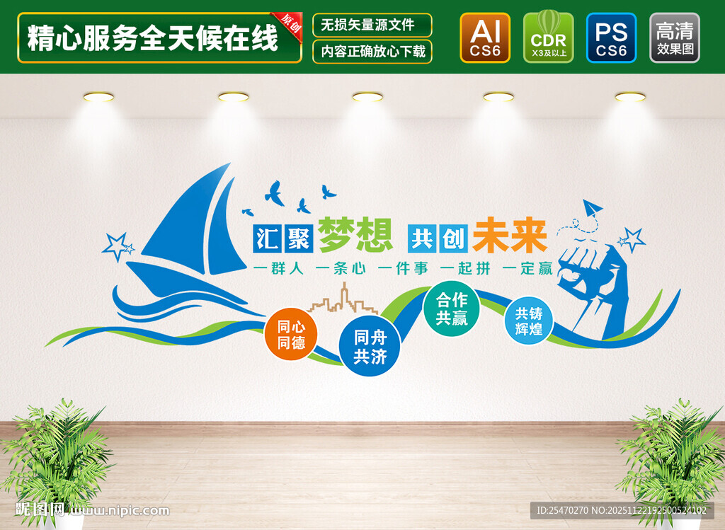 企业标语文化墙