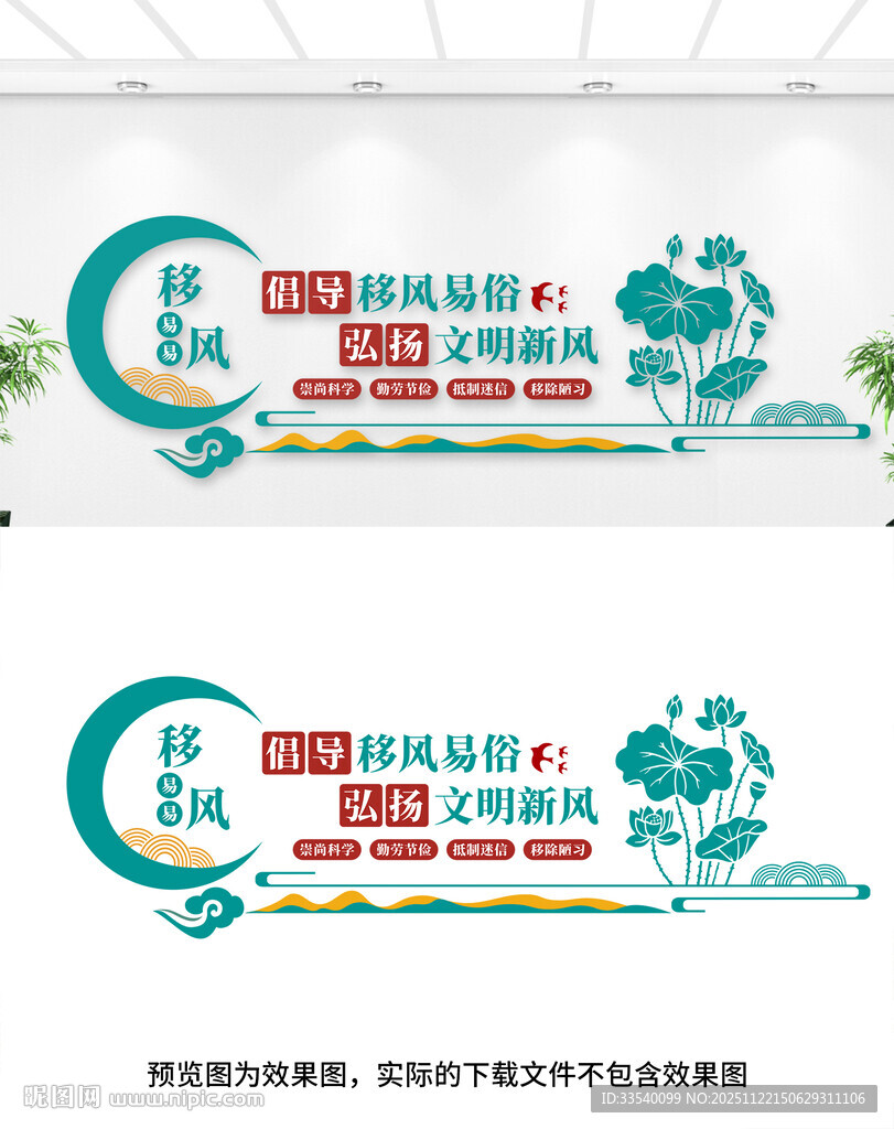 移风易俗文化墙