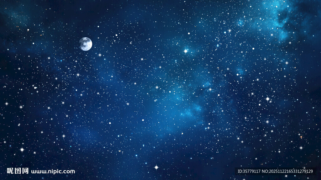 蓝色星空天花软膜