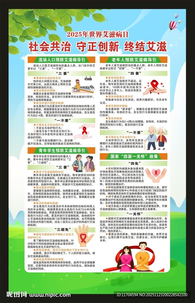 世界艾滋病日海报