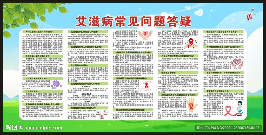 世界艾滋病日宣传栏