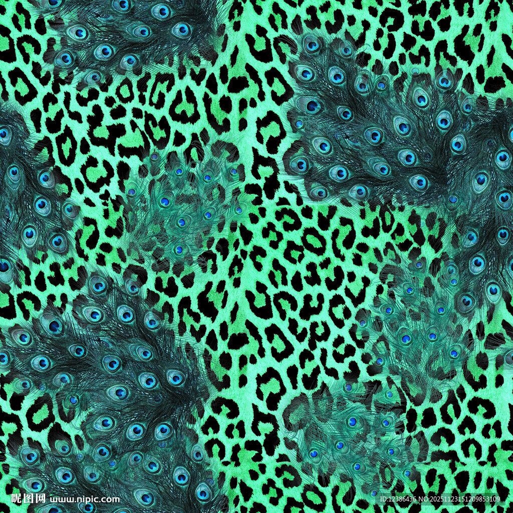 孔雀毛豹纹