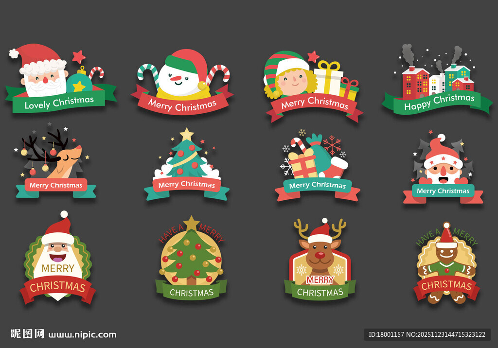 圣诞节贴纸