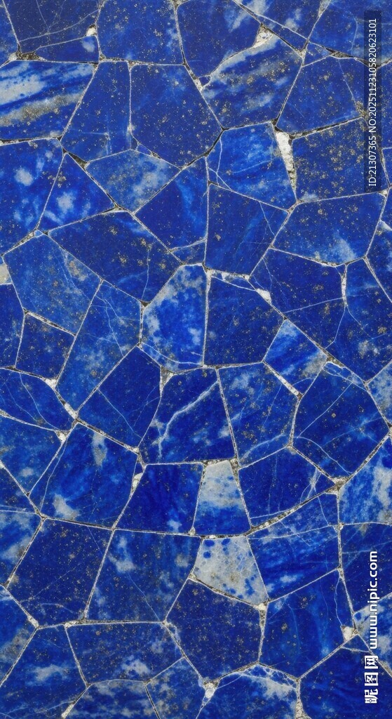 蓝色碎瓷马赛克纹理