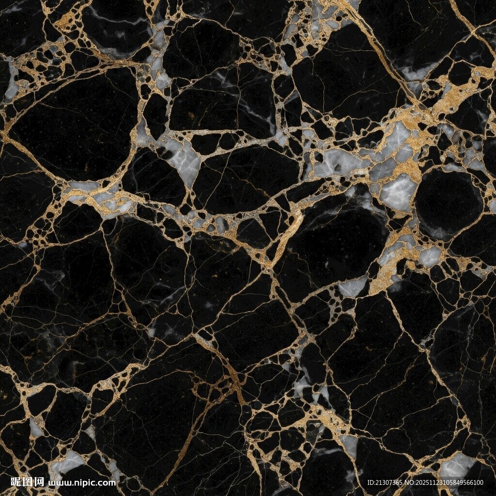 黑色大理石纹理图案