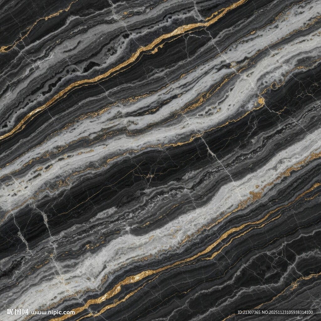 黑金大理石纹理图案